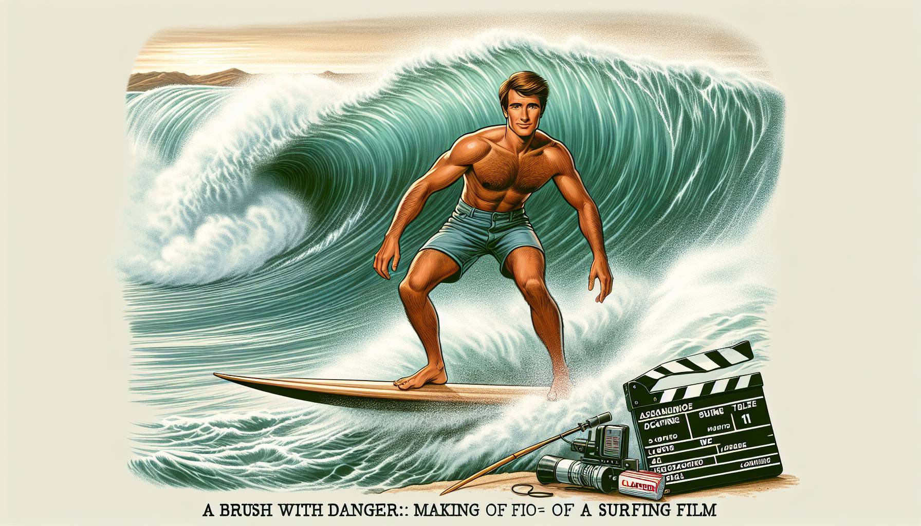Hollywood Star Survives Close Call While Surfing for Film Rehearsal