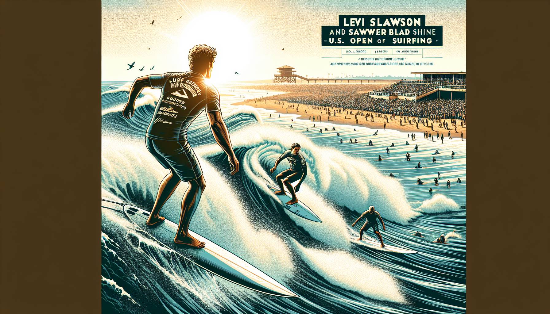 Levi Slawson and Sawyer Lindblad Shine at U.S. Open of Surfing